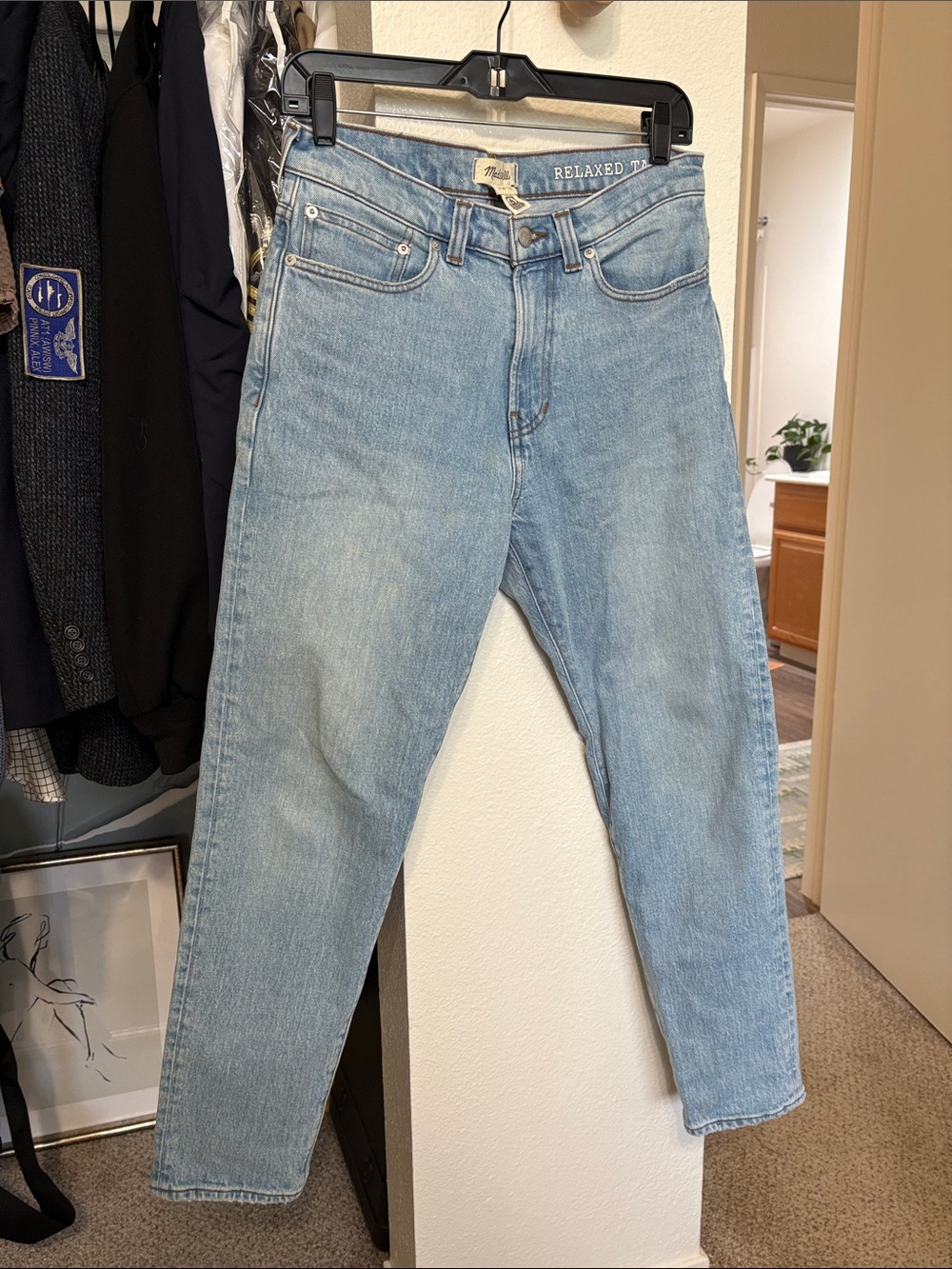 Madewell Relaxed Taper Light Blue Denim Jeans